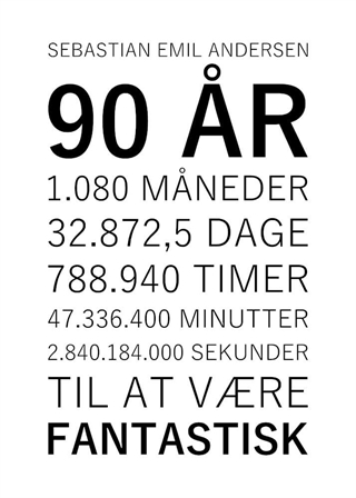 90 års fødselsdags plakat