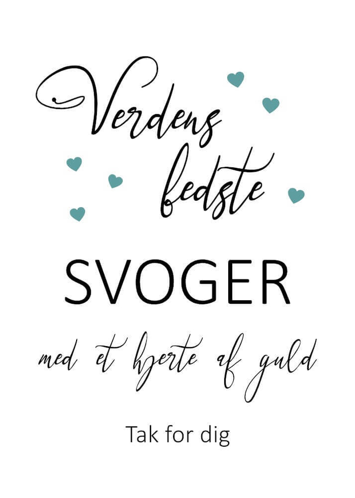 Plakat til verdens svoger