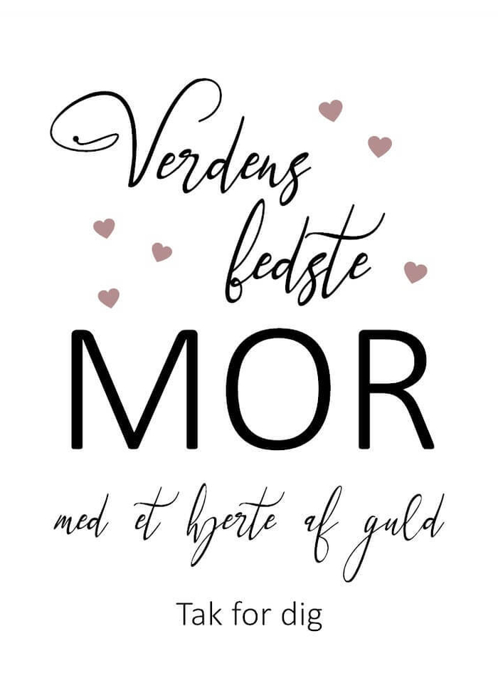 Plakat til verdens mor