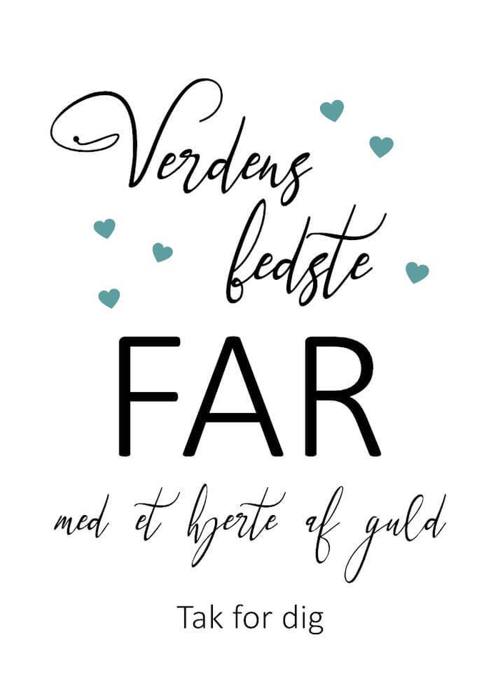 Plakat til verdens far