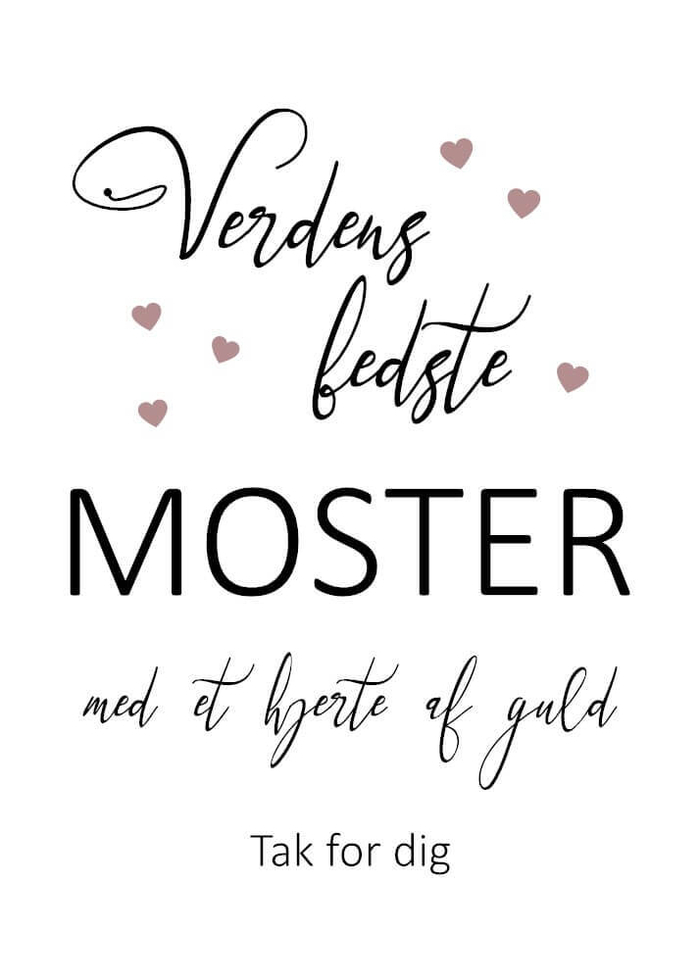 Plakat til verdens moster