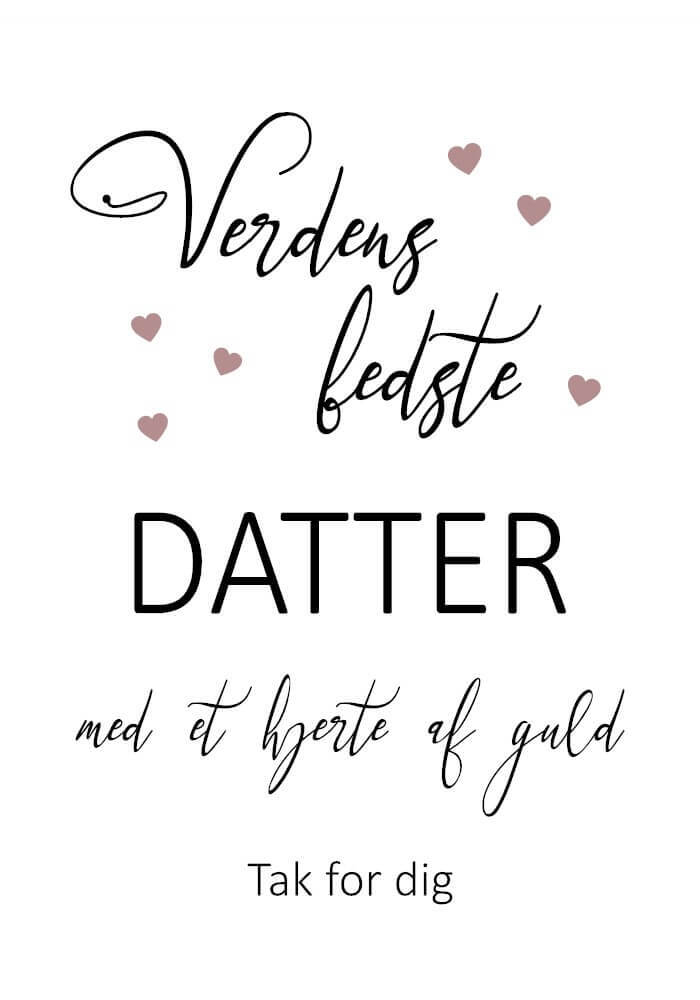 Plakat til verdens datter