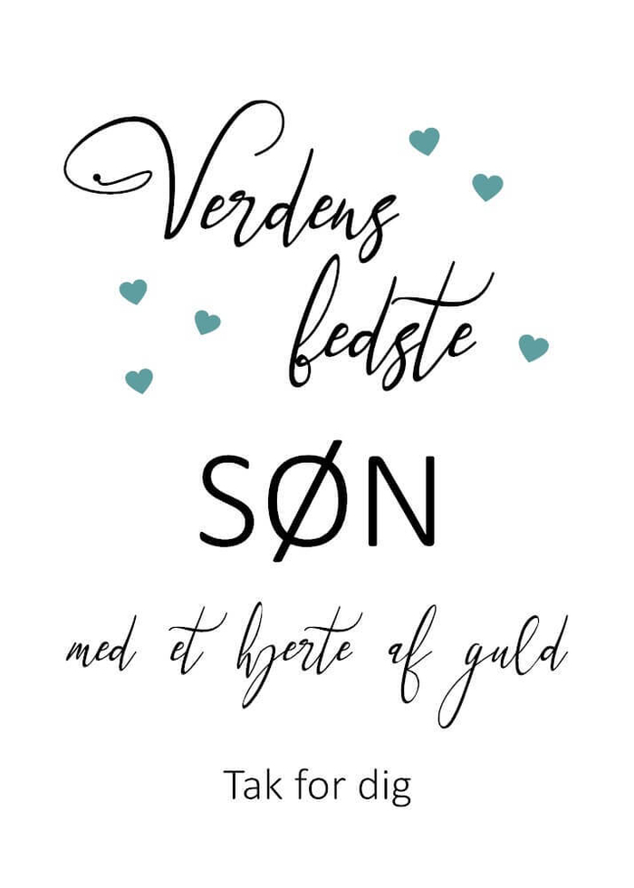 Plakat til verdens søn