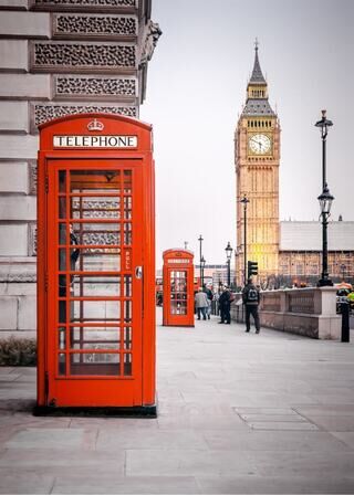 Plakat - Londons røde telefonbokse