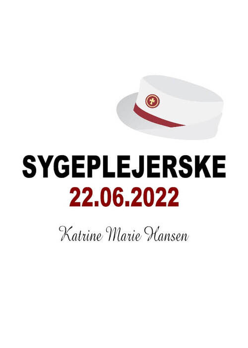 Plakat - Sygeplejerske Erhvervs hue