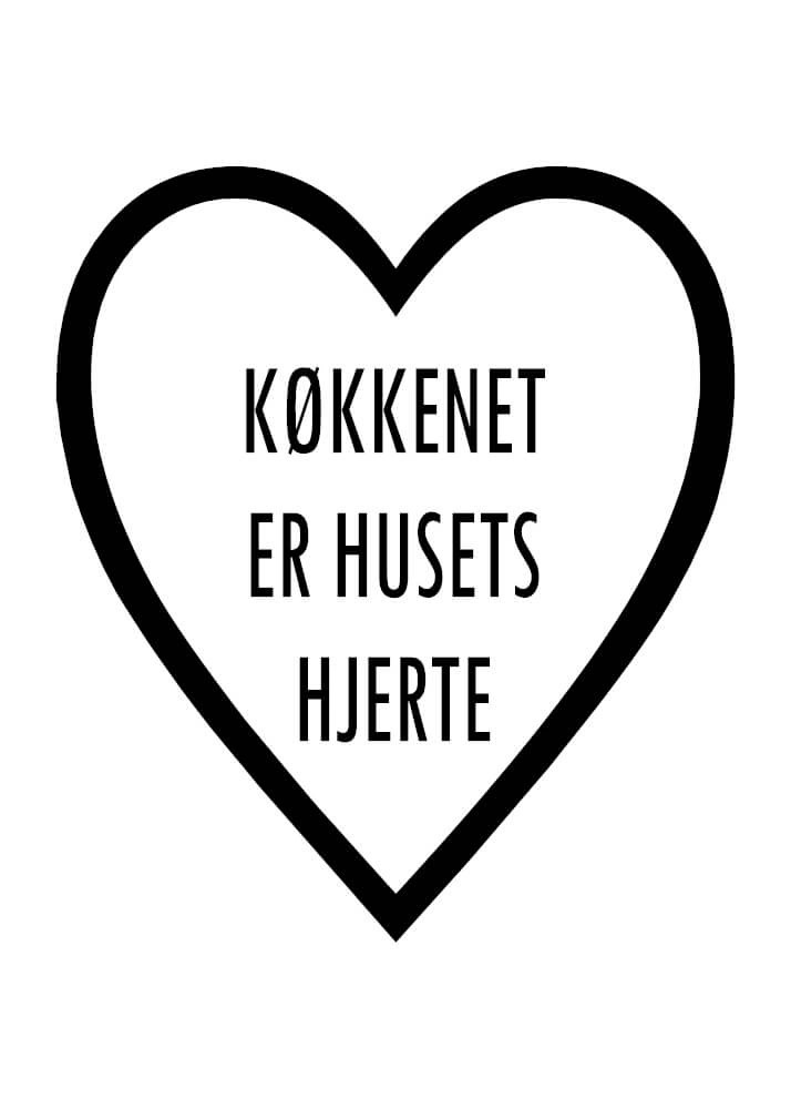 Plakat - Køkkenet er husets hjerte