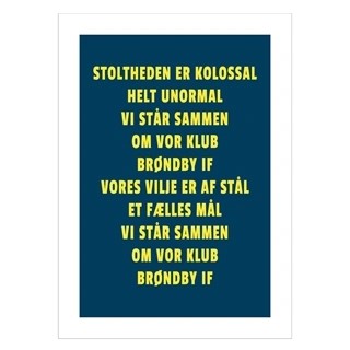 Plakat - Stoltheden Brøndby IF