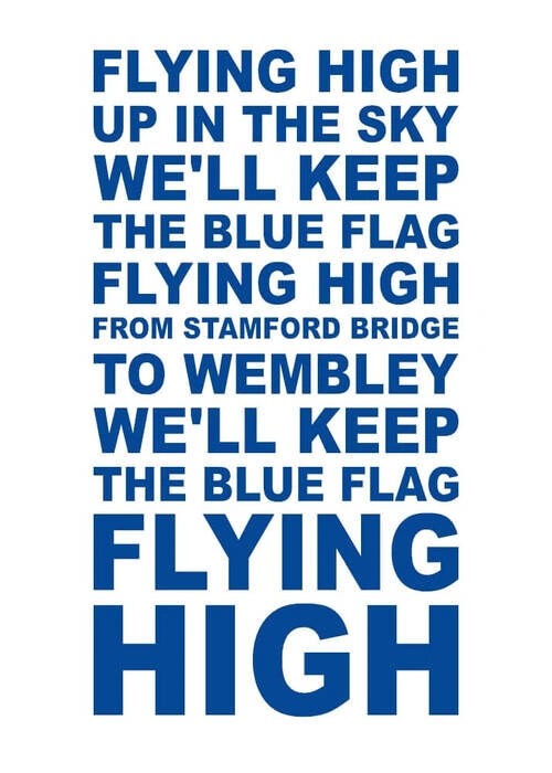 Plakat - CHELSEA F.C. - FLYING HIGH