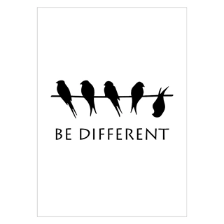 Plakat - Be Different