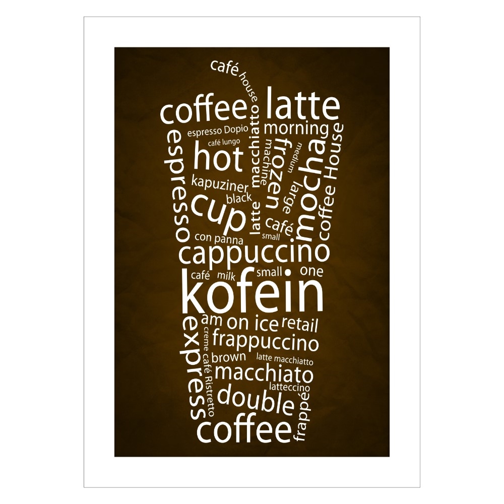 Kaffe varianter til en kaffeelsker Køb denne plakat online i dag!