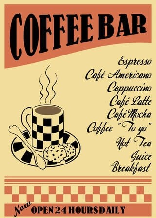 Plakat - Coffee bar