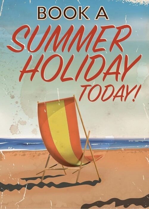 Plakat - Book a summer holiday today