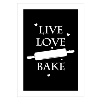 Plakat - Live Love Bake