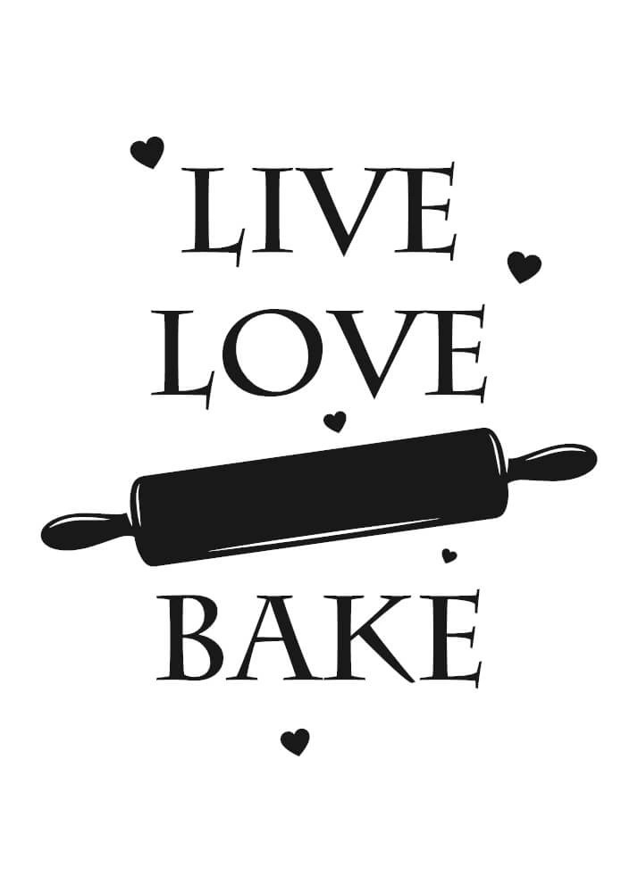 Plakat - Live Love Bake