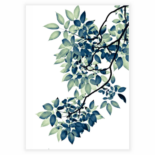 Green leaf er et smukt og farverigt plakat design