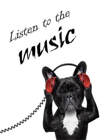 Listen to the music - Plakat