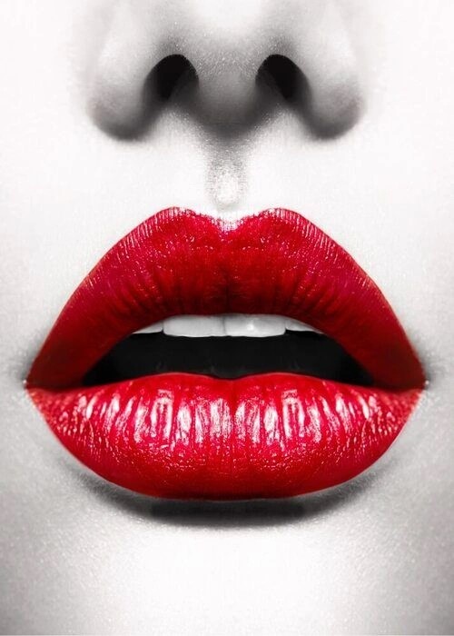 Plakat Fashion red lips