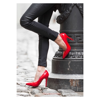 Plakat med red high heels 