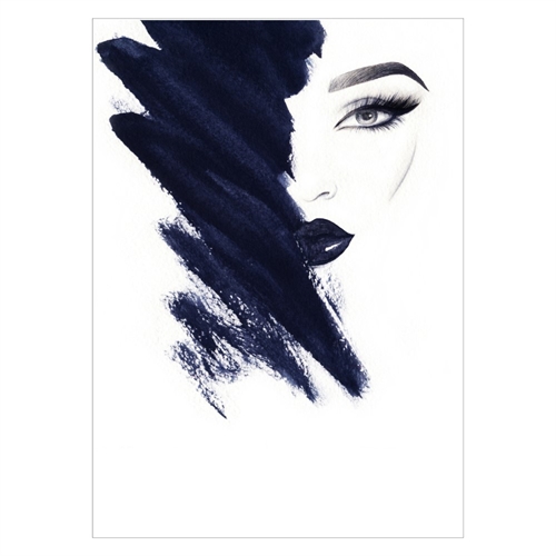 Plakat med Fashion women abstract