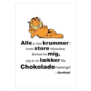 Enormt sjovt citat af tegneseriefiguren Garfield 