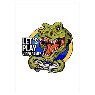 Plakat - Let´s play video games