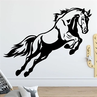 Hest i spring - Wallstickers
