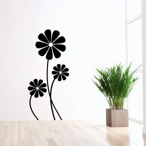 Wallsticker med 3 margueriter