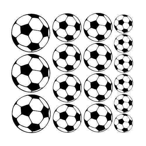 Wallsticker med fodbolde 