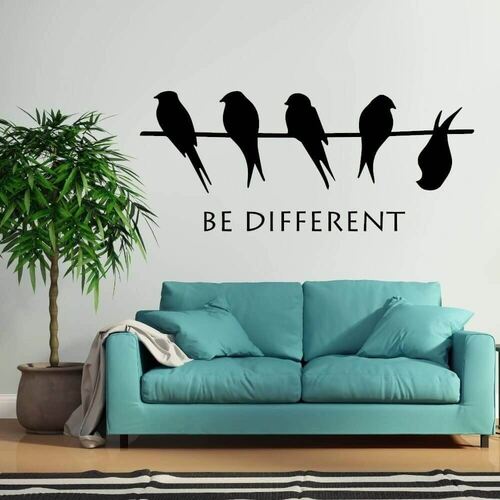 Wallsticker med teksten "Be Different"
