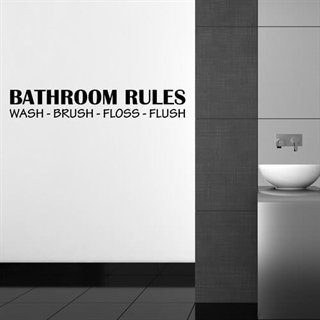 wallstickers bathrom Rules