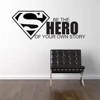 Wallstickers med Be the Hero 