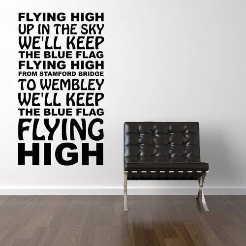 Chelsea F.C. - Flying High wallstickers med fodboldsang