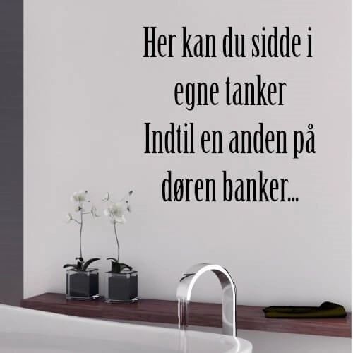 wallstickers med tekst egne tanker