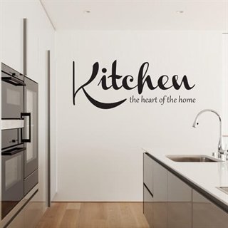 Teksten med Citat - Kitchen home som wallstickers