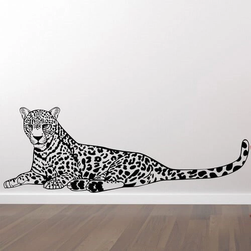 Wallstickers med meget flot Leopard.