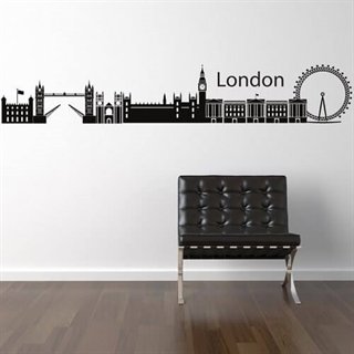 Wallstickers med London i skyline