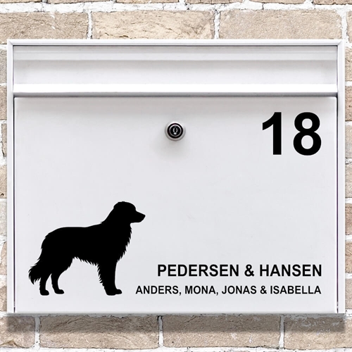 Postkasse stickers Golden retriever silhouette