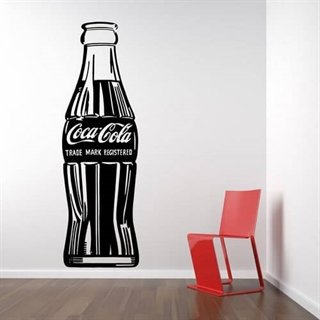 En flot og smart Cola flaske som wallsticker 