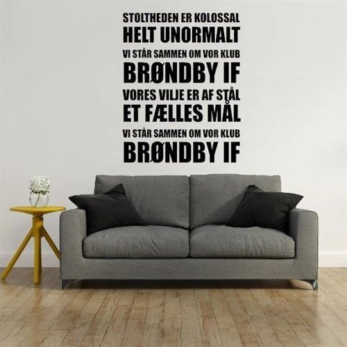 Stoltheden Brøndby I.F - wallstickers