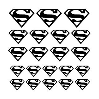 Superhelt logo wallstickers