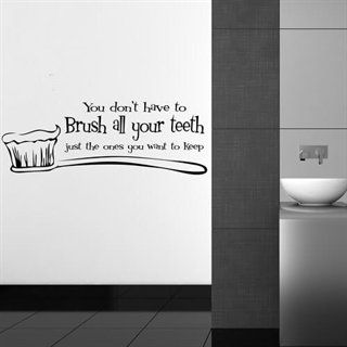 Wallstickers - Brush all your teeth