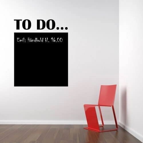 Tavle to do - Køb en tavle som Wallstickers hos os