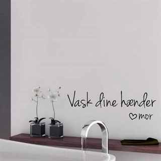 Vask dine hænder - wallstickers