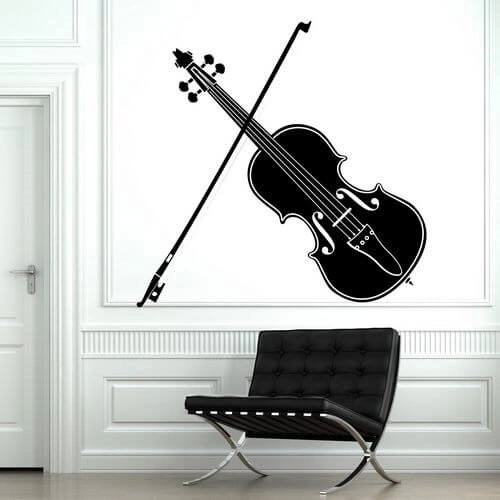 Flot violin - Musikeren vil elske denne wallsticker