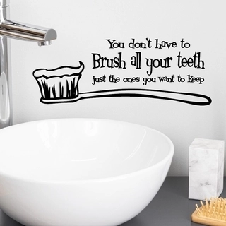 Brush all your teeth - wallstickers
