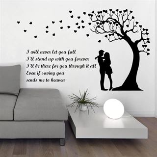 I'll never let you fall - wallstickers