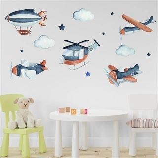 Watercolor retro transport  wallstickers