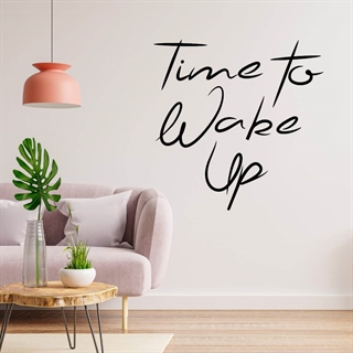 Time to wake up - wallsticker