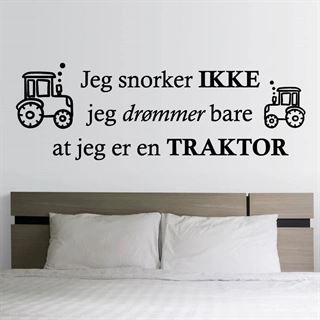 Jeg snorker ikke  - wallstickers