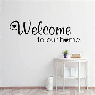 Welcome to our home #3 - Wallstickers